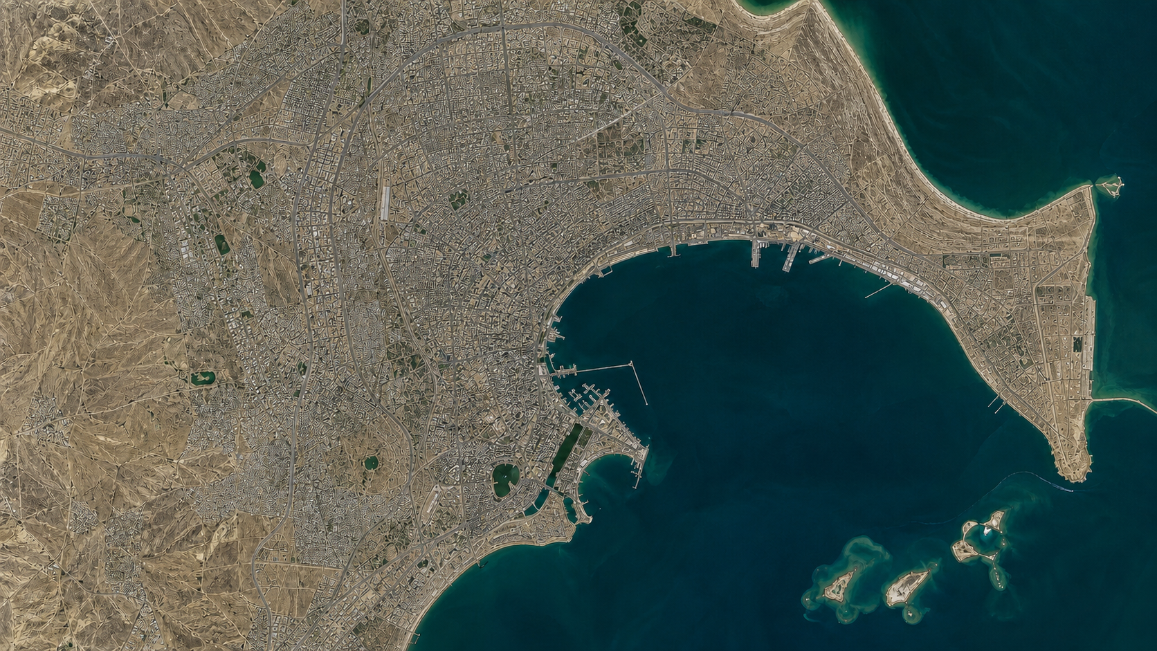 Baku satellite imagery from 2018